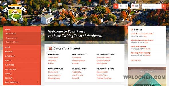 TownPress v3.8.14 - Municipality WordPress Theme