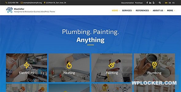 BlueCollar v2.7.17 - Handyman & Renovation Business WordPress Theme