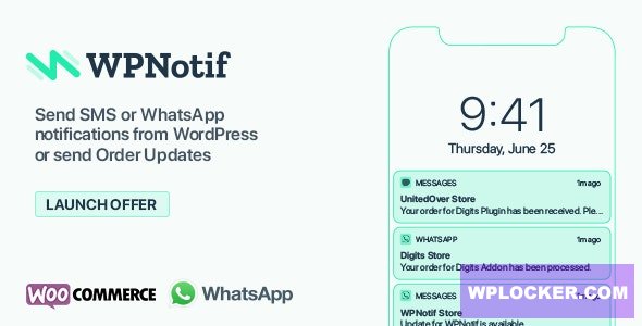 WPNotif v3.3 - WordPress SMS & WhatsApp Notifications