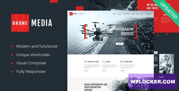 Drone Media v1.6.6 - Aerial Photography & Videography WordPress Theme + RTL