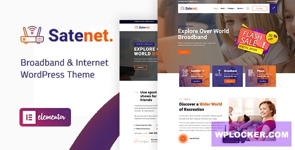 Satenet v1.0.0 - Broadband & Internet WordPress Theme