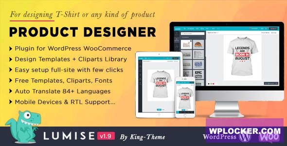 Lumise Product Designer v2.1.2 - WooCommerce WordPress