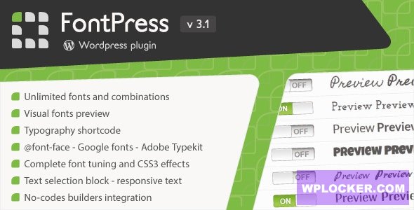 FontPress v3.4.8 - Wordpress Font Manager