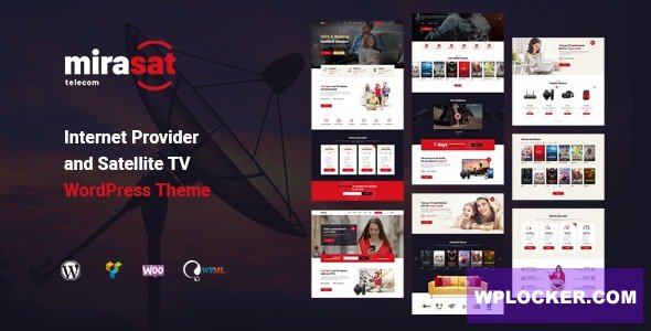 Mirasat v1.0.7 - Internet Provider and Satellite TV WordPress Theme