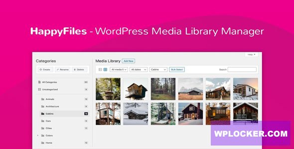 Happy Files Pro v1.9.1 - Organize Your WordPress Media Files