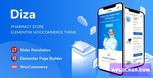 Diza v1.3.18 - Pharmacy Store Elementor WooCommerce Theme