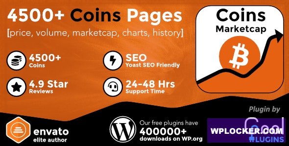 Coins MarketCap v5.8.3 - WordPress Cryptocurrency Plugin