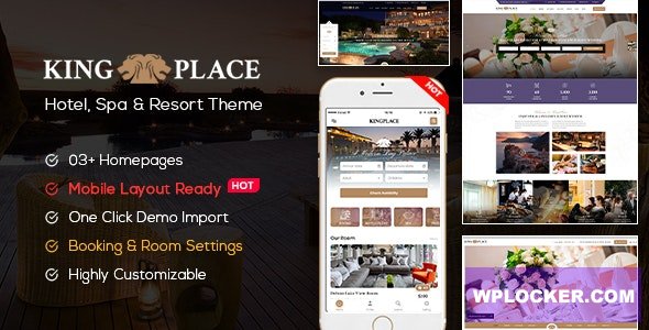 KingPlace v1.2.4 - Hotel Booking, Spa & Resort WordPress Theme (Mobile Layout Ready)