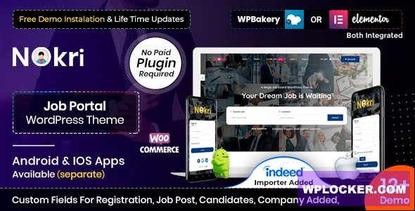 Nokri v1.6.6 - Job Board WordPress Theme