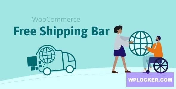 WooCommerce Free Shipping Bar v1.3.1 - Increase Average Order Value