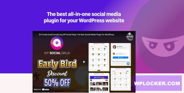 WP Social Ninja Pro v4.3.1 - Wordpress Plugin