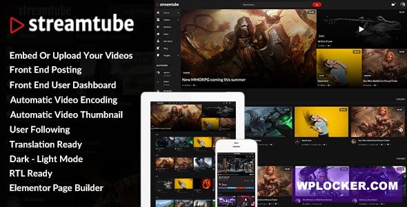 StreamTube v4.17 - Video WordPress Theme