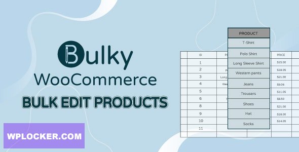 Bulky v1.4.1 - WooCommerce Bulk Edit Products, Orders, Coupons
