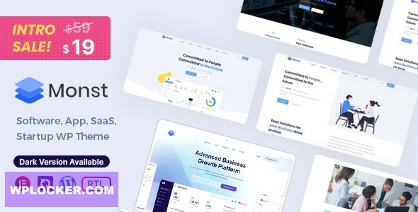 Monst v1.2 - Saas Startup WordPress Theme