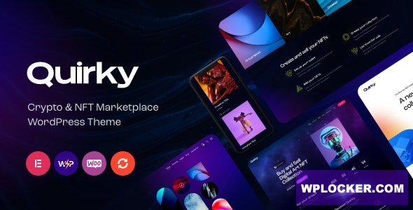 Quirky v1.14.0 - NFT, Token & Blockchain WCFM Marketplace WordPress Theme