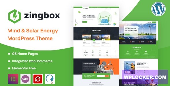Zingbox v1.0.8 – Wind & Solar Energy WordPress Theme