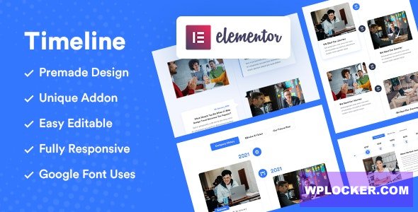 Vertical and Horizontal - Elementor Timeline Addon v1.0