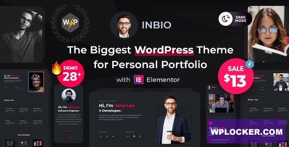 InBio v3.0.7 - Personal Portfolio/CV WordPress Theme