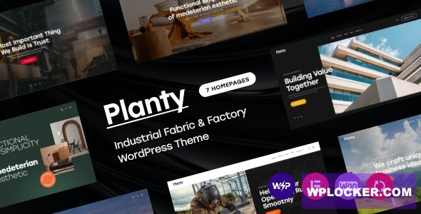 Planty v1.32.0 - Industrial Fabric & Factory WordPress Theme