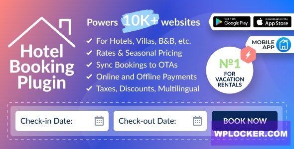 Hotel Booking v4.5.1 - Property Rental WordPress Plugin
