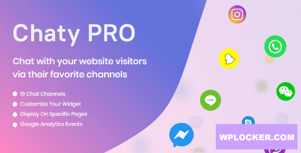 Chaty Pro v3.5.7 – Floating Chat Widget, Contact Icons, Messages, Telegram, Email, SMS, Call Button