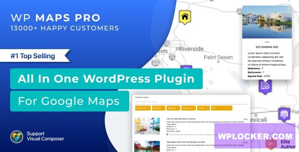WP MAPS PRO v6.1.2 - WordPress Plugin for Google Maps