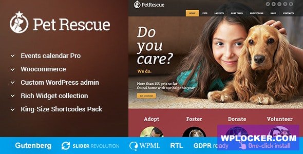 Pet Rescue v2.2.3 - Animals and Shelter Charity WP Theme