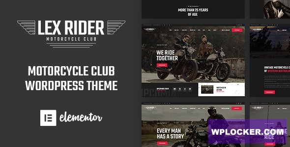 LexRider v1.6.9 - Motorcycle Club WordPress Theme