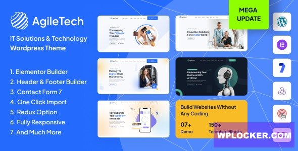 Agiletech v1.0.4 - IT Solutions Service Technology Saas Software Startup WordPress Theme