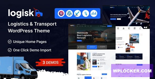 Logisk v1.0.1 - Transport & Logistics Service WordPress Theme