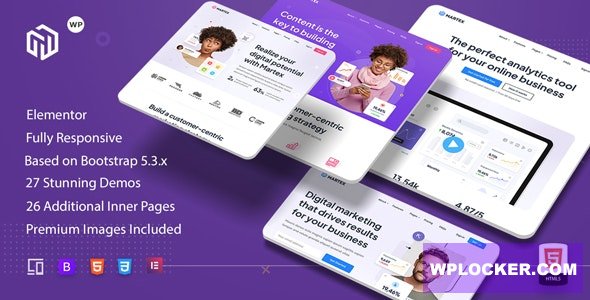 Martex v1.0.4.3 - Software, SaaS & Startup Landing Page WordPress Theme