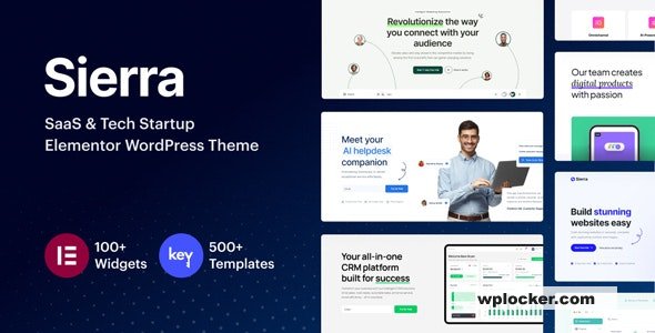 Sierra v1.7 - SaaS & Tech Startup Elementor WordPress Theme