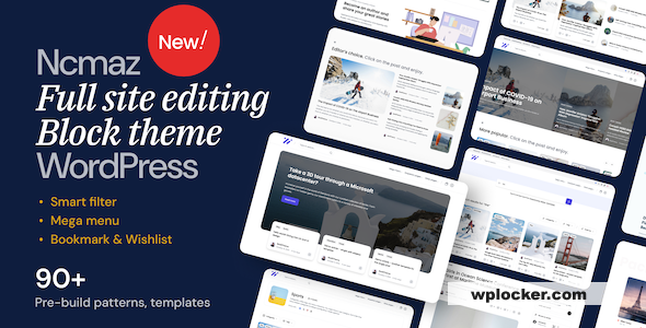 Ncmaz v2.1.2 - News Magazine Full Site Editing WordPress Block Theme