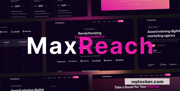MaxReach v2.3 - SEO & Digital Agency WordPress Theme