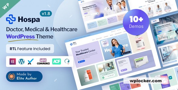 Hospa v2.2 - Doctors, Medical Clinic & Hospital WordPress Theme