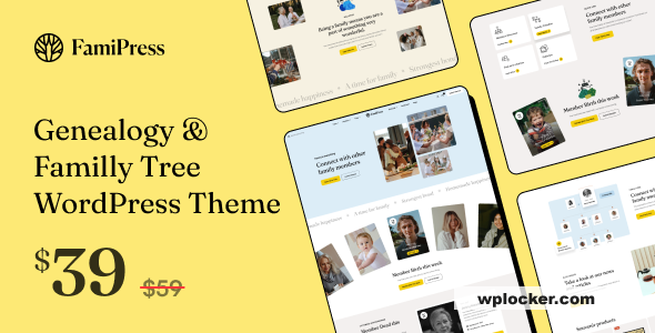 FamiPress v1.2.0 - Genealogy & Family Tree WordPress theme