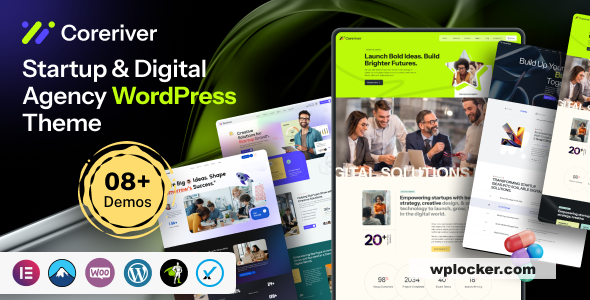 Coreriver v1.0.0 - Startup & Digital Agency WordPress Theme