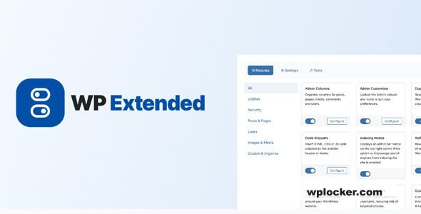 WP Extended PRO v3.2.6 - The Ultimate WordPress Toolkit