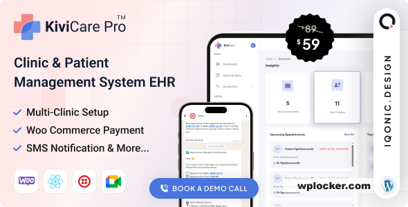 KiviCare(TM) Pro v4.1.0 - Clinic and Patient Management System EHR (Add-on)