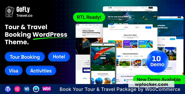 Gofly v1.4.0 - Tour Booking and Travel Agency WordPress Theme