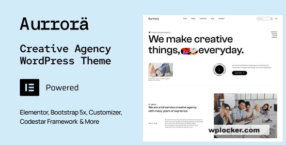 Aurrora v1.0 - Creative Agency WordPress Theme